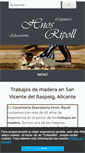 Mobile Screenshot of carpinteriahermanosripoll.com