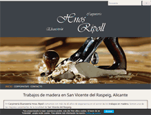 Tablet Screenshot of carpinteriahermanosripoll.com